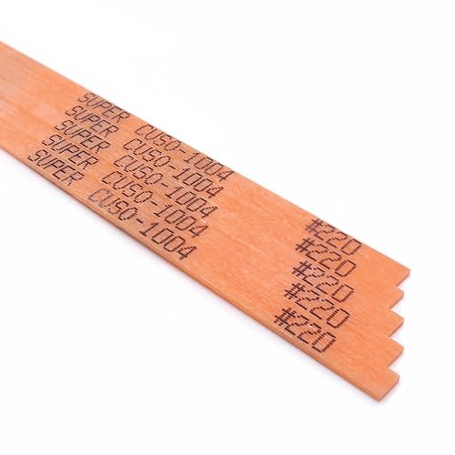 MIRACLE Super Ceraton Ceramic Fiber Stones Pack of 10-100L x 4W x 1T mm for Metals Wood Mold Grinding Removal Deburr Pneumatic Toos Ultrasonic Tools (#120 Dark Brown) - Poueer