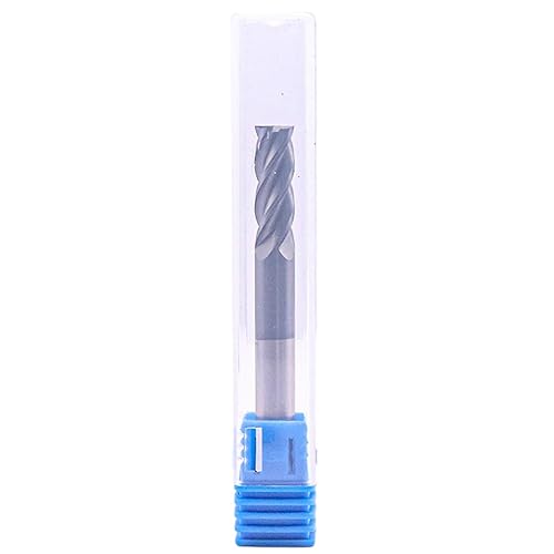 BestParts High Performance 5pcs 7/16' Solid Carbide Square End Mills, AlTiN Coated, 4 Flute, 30 Degree Helix, 7/16' Cutting Diameter, 7/16' Shank Diameter, 1' Length of Cut, 2-3/4' Overall Length - Poueer