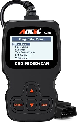 ANCEL AD310 OBD2 Scanner + ANCEL PB600 Power Circuit Probe Tester with Battery, Relay, Injector Test, 8-35V Automotive Electrical Circuit Tester, Multimeter/Oscilloscope Power Circuit Probe Kit, 30FT - Poueer