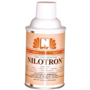 Nilodor Nilotron 7 oz. Metered Aerosol Dispenser Refill Cans - Cinnamon Spice (12 Cans/Case) - Poueer
