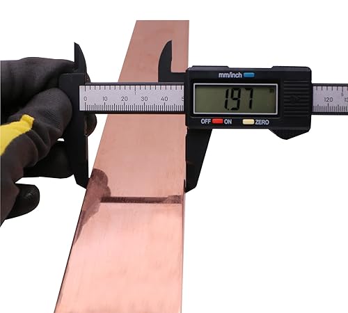 VERNUOS 1/4' x 2' C110 Copper Flat BAR 12' Long Solid .23' Plate Mill - Poueer