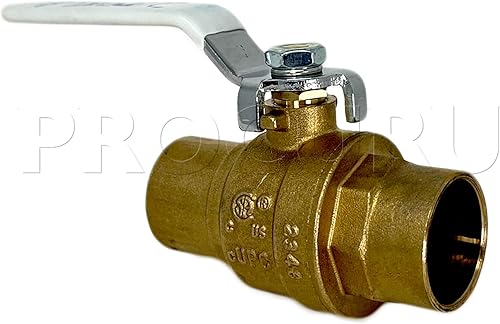 10-Pack 1/2-Inch FIP Female NPT Threaded (FxF) Heavy Duty Brass Ball Valve, Full Port, 600 WOG, Certified Safe (3BT050-10P) - Poueer