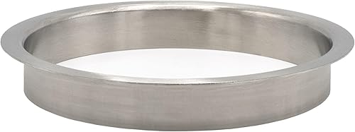 OUTWATER 10' (Nominal) Diameter x 2' Height 304 Polished Stainless Steel Trash Grommets for Countertop Inserted Trash Chutes - Poueer
