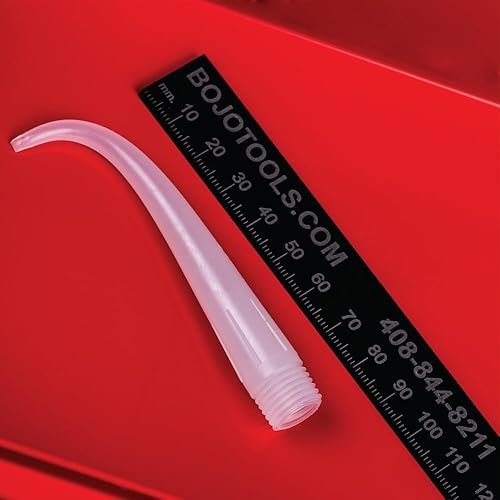 Bojo Tools - 4-Inch Nozzle 1/16' Exit Hole 1/4' NPT Threads 90-Degree Bent Tip, P/N: SAN-4NPT-4-90-63-PE, 50-PACK - Poueer
