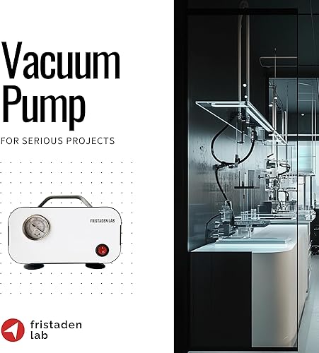 Fristaden Lab Vacuum Pump | Oilless Pump for Filtration | USA Company + 1 YR Warranty - Poueer