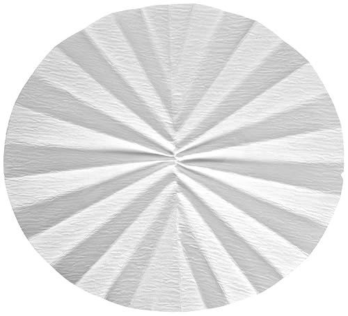 Whatman 10311847 Quantitative Folded Filter Paper, 4-7 Micron, Grade 597-1/2, 185mm Diameter (Pack of 100) - Poueer