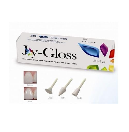 3D Dental 3D-JG-D Joy-Gloss Finishing & Polishing Disc (Pack of 30) - Poueer
