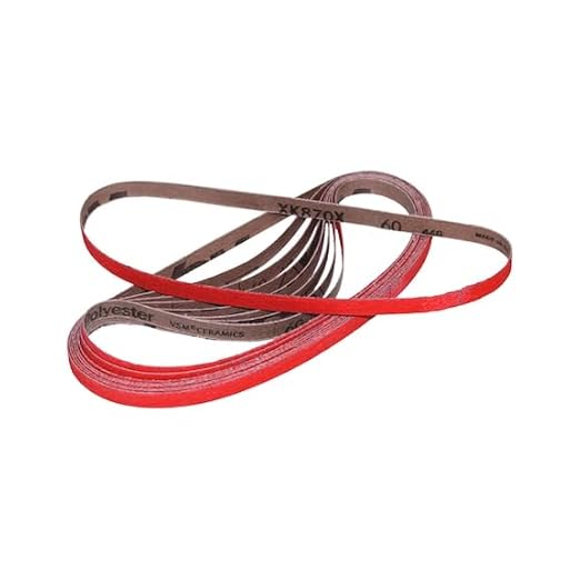 6 inch x 123 inch, 80 Grit, KK752X (General Grade), X-Weight, Aluminum Oxide (A/O), Abrasive Sanding Belts, 10-Pak - Poueer