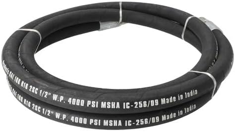 All States Hydraulic Hose 96' x 1/2' with 1/2' NPT Rigid Male Ends fits Hydraulics 407441R1 45A596 45A5962 81C96 82C96 8NP96 H412M96 H41-2M-96 H422M96 H42-2M-96 TY3014 TY3035 - Poueer