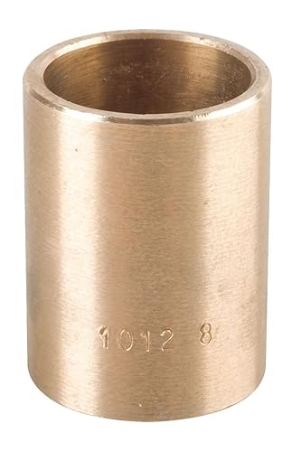 Bunting Bearings CB101616 Sleeve (Plain) Bearings, Cast Bronze C93200 (SAE 660), 5/8' Bore x 1' OD x 2' Length (Pack of 3) - Poueer