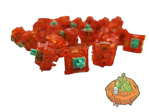 C³ EQUALZ X TKC Tangerine 62 (Light Green) Linear Switches for Mechanical Keyboards (90) - Poueer