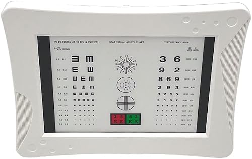 AMUREME Near Vision Eye Equipment Near Vision Chart with Led Light Far Vision Eye Test Chart - Poueer