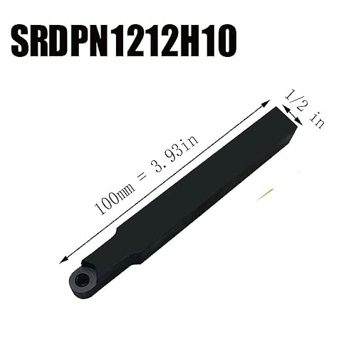 10pcs RPMT10T3 Indexable Carbide Inserts Milling Cutter with 1/2',5/8',' SRDPN Indexable Tool Holder Metal Lathe Cutting Tools (SRDPN1212H10+SRDPN1616H10+RPMT10T3) - Poueer