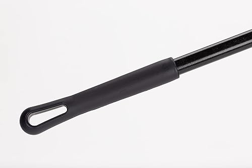 SPARTA 41225EC03 Fiberglass Broom Handle, Mop Handle, Replacement Handle With Acme Threaded Tip For Commercial Cleaning, 48 Inches, Black, (Pack of 12) - Poueer
