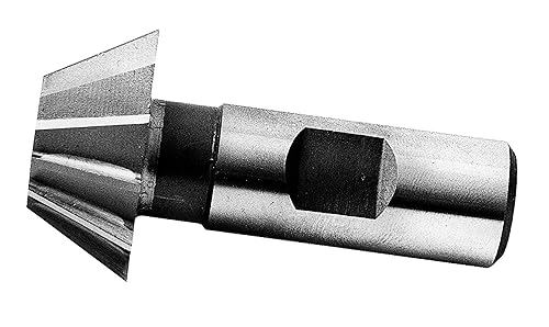 1/2' Diameter 45 Degree Chamfer Tool, HSS, 1/8' Wide, 3/8 Shank, High Speed Steel, Super Tool, 85201, USA Made - Poueer