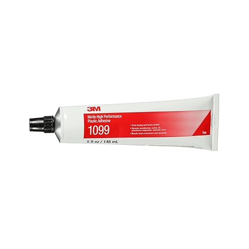 3M Nitrile High Performance Plastic Adhesive 1099, Light Tan, 1 Qt can - Poueer
