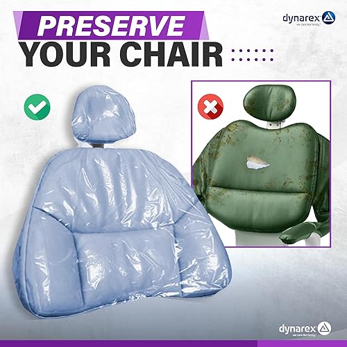 Dynarex Dental Half Chair Cover, 28 X 24 Inch, 225 Count - Poueer