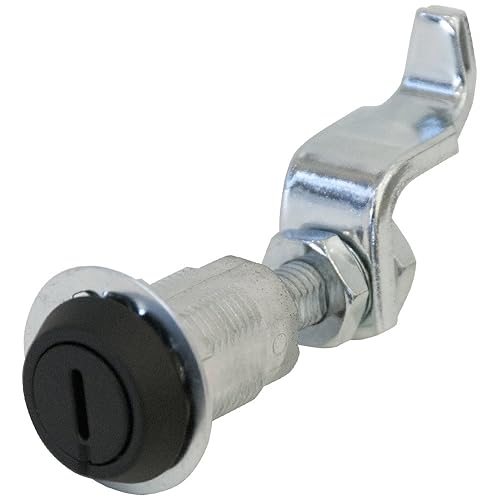 Southco E3-19-15 Series Vise Action Powder Coated Zinc Alloy Tool Operated Compression Latch, Non-Locking, 0.45'-1.07'/2.61'-3' Grip Range, Black (Pack of 4) - Poueer