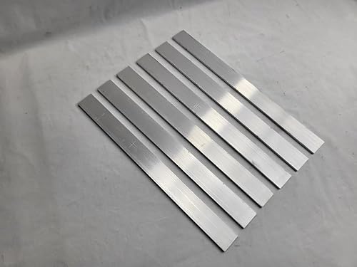 6061 Aluminum Flat Bar, 1/4' x 1-1/2' x 17' long, Solid Stock, Plate, 6 pack - Poueer