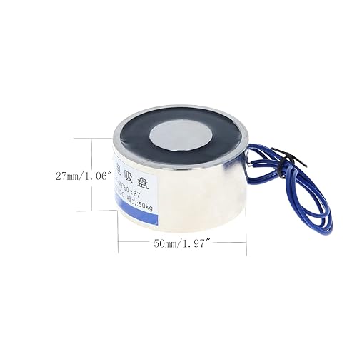 Heyiarbeit 12V DC 1500N Electric Lifting Magnet Electromagnet Solenoid Lift Holding 80mmx38mm - Poueer