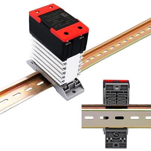 Din Rail Mounted Solid State Relay SSR Single Phase with Heat Sink AC to AC 120A,Resistive Load ≤60Amp,inductive Load ≤20Amp - Poueer