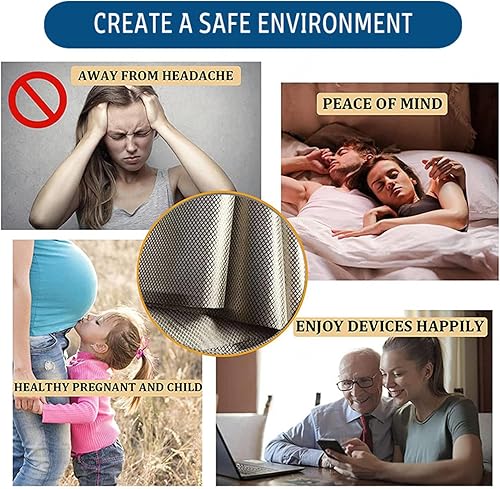 EMF Fabric Shielding EMF Fabric Cloth Copper/Nickle Faraday Cage DIY Fabric for Smart Meters Prevent from Radiation/Singal/WiFi/Shields RF Signals,silver-3x1.1m - Poueer