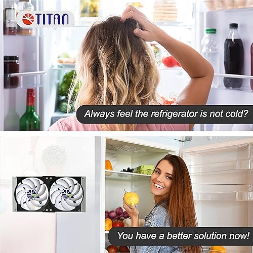 TITAN- 12V DC IP55 Waterproof Double Rack Mount Ventilation Cooling Fan with Timer and Speed Controller- TTC-SC20 (90mm) - Poueer