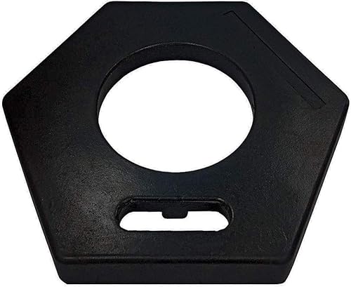 Electriduct 42' T-Top Traffic Channelizer Cones Stackable Safety Polyethylene Delineator Post with Base MUTCD - Pack of 6 - Poueer