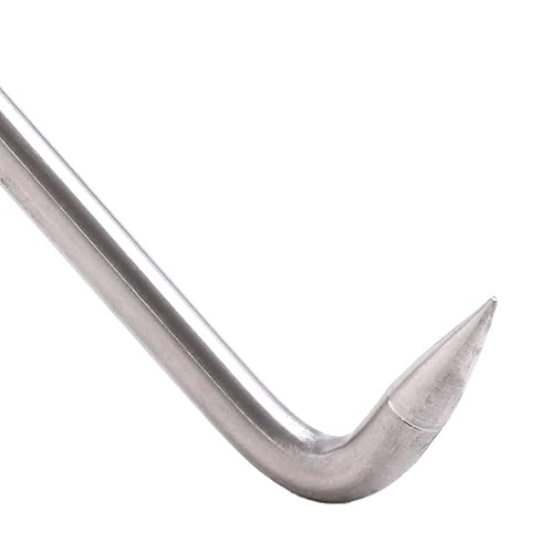Manhole Lifting Hook 36 inch, Manhole Lifter Puller for Top Covers, Tank Lids, Heavy Duty Stainless Steel 10mm with Handle - Poueer