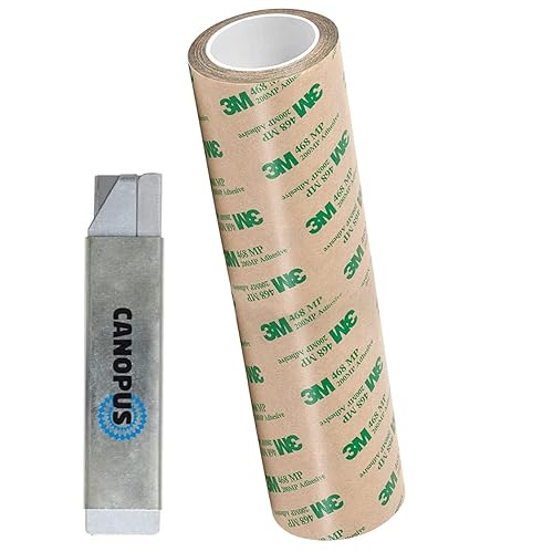 CANOPUS Double Sided Transfer Sheet, 468MP Adhesive Transfer Tape, 12in x 5yd - Poueer