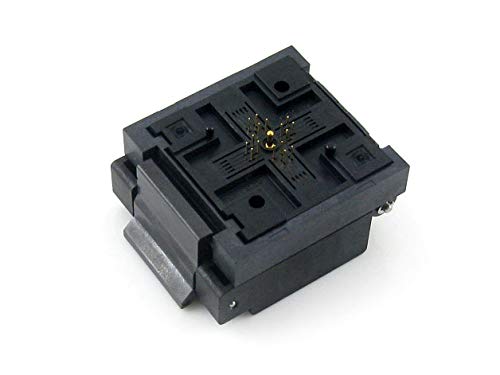 QFN16 Clamshell Programming Adapter/Burning/IC Test Burn-in Socket QFN-16BT-0.65-01, 16-Pin, 0.65mm Pitch, Applied to MLP16, MLF16 Packages. - Poueer