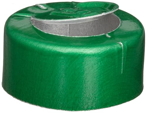 Wheaton 224193-05 Blue Aluminum Tear-Off Unlined Seal, 20mm OD (Case of 1000) - Poueer
