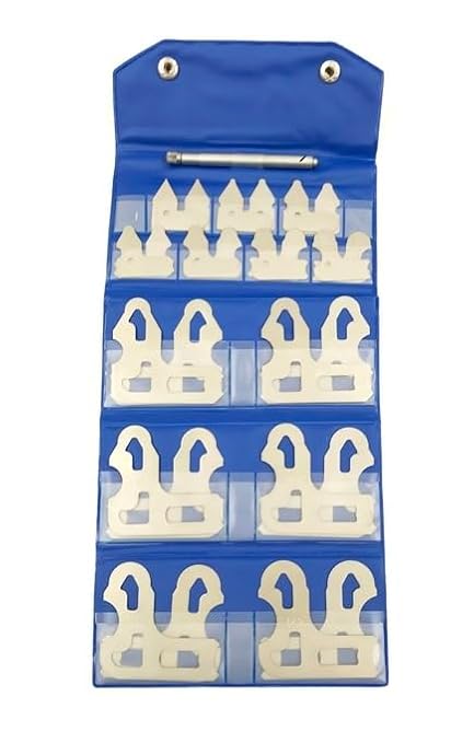 HHIP 4901-0047 26 Piece Precision Radius Gage Set, 5-13 mm by 0.5mm - Poueer