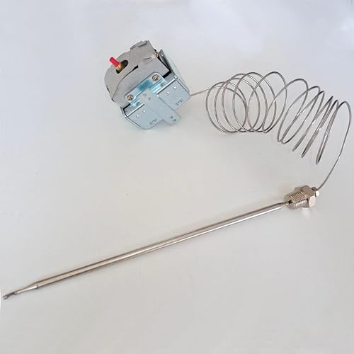 MCAMPAS PP10084 High Limit Switch Thermostat for Pitco Fryer.1/4' Thread Mpt Stuff Box, 450°F/232°C Hi Limit Safety - Poueer