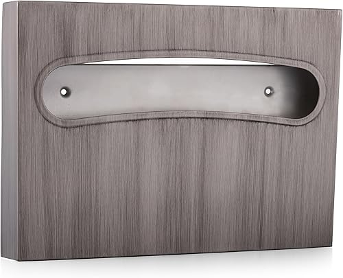 Toilet Seat Cover Dispenser - Enhanced Anti-Fingerprint Coating, HighQuality Stainless Steel, Wall-Mounted for Commercial Bathrooms - Holds 250 Seat Covers - Gold - Poueer
