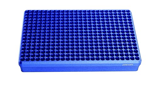 CB15 Polarsafe Aluminum Cooling Block 15-Well for 1.5-2.0 mL Tubes, Blue - Poueer