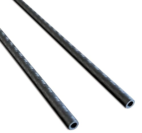 2pcs Carbon Fiber Tube 8x6x500MM 3K Roll Wrapped Twill Matte Finish - Poueer