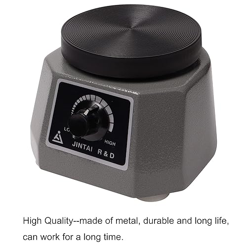 Dental Lab Vibrator 4' Round Lab Equipment Shaker Oscillator Heavy Duty Platform Roundness Vibrator Plaster 110V 100W - Poueer