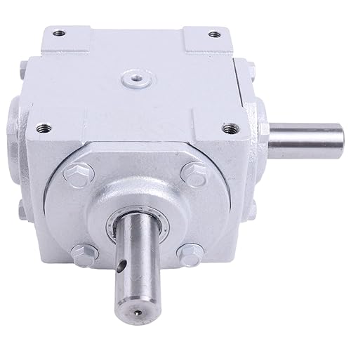 40 HP Right Angle Bevel Gearbox with Crosshole & Keyed Shaft 19455-SR-KW-PH-GR CW/CW 1:1 1800 Max RPM - Poueer