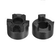 1-1/4' to 1-1/4' L099 Flexible 3-Piece L-Jaw Coupling Set & Buna-N, NBR Rubber Spider - Poueer