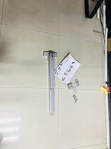 Door Push Bar Handles, Heavy Duty Commercial Grade Exit Device, Stainless Steel, 27 inches - Poueer