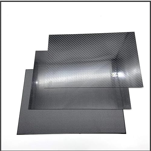 245x395mm Full 3K Carbon Fiber Sheet Plate High Strength Carbon Board Panel Thickness 0.5mm 1mm 1.5mm 2mm 2.5mm 3mm 4mm 5mm 3k Carbon Fiber(245x395x3.0 Matte Tw) - Poueer