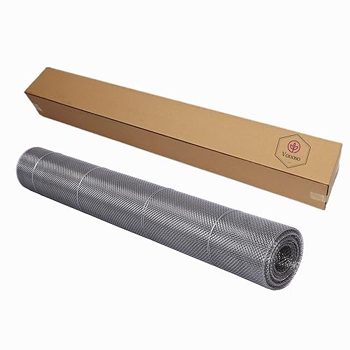 Stainless Steel 304 Wire Mesh 23.6 Inchx10 Foot - 10 mesh 0.45mm Diameter Hardware Cloth - Poueer