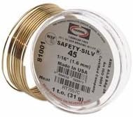 Brazing Alloys - Silver 56, 1/16 in, 1 oz - Poueer