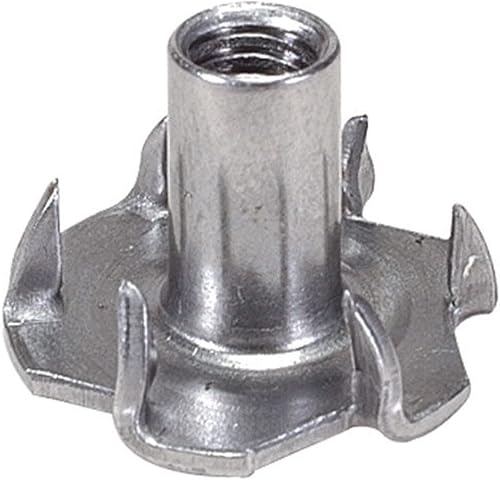 Parts Express #10-32 Deluxe 6-Prong T-Nuts 50 Pcs. - Poueer