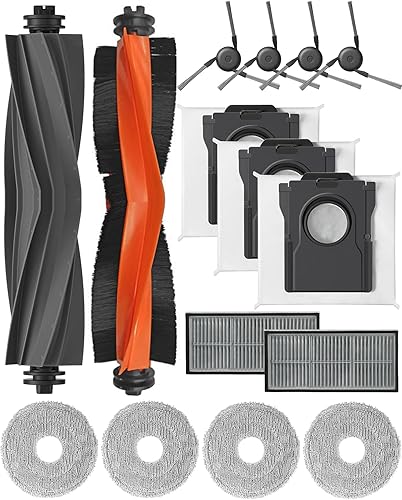 Accessories Part Kit for Dreame X40 Ultra / X40 / X40 Pro / S30 Pro Ultra Robot Vacuum, Main Brush, HEPA Filters Activated Carbon Filter, Side Brushes, Dust Bags, Wipes - Poueer