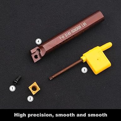 1Pcs S14X S16X SCACR SCBCR SCMCN SCACL SCBCL 06 09 L35 L45 L55 L65 L75 L85 L95 12mm 14mm 16mm CNC Turning Tools Toolholder Bar(S14X-SCACR09-L65) - Poueer