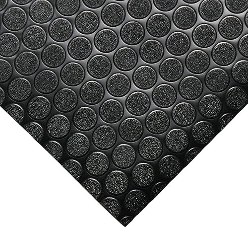Rubber-Cal Coin-Grip Flooring and Rolling Mat - Poueer
