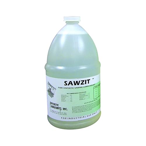 Sawzit, 1 Gallon Pail of Cutting Fluid, Tapping and Tap Fluid is Transparent Pure Synthetic Sawing Lubricoolant for Metalworking – Machining & Finishing - Poueer