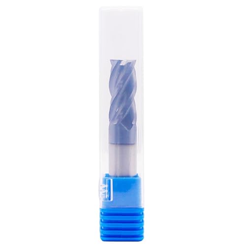 BestParts High Performance 5pcs 7/16' Solid Carbide Square End Mills, AlTiN Coated, 4 Flute, 30 Degree Helix, 7/16' Cutting Diameter, 7/16' Shank Diameter, 1' Length of Cut, 2-3/4' Overall Length - Poueer